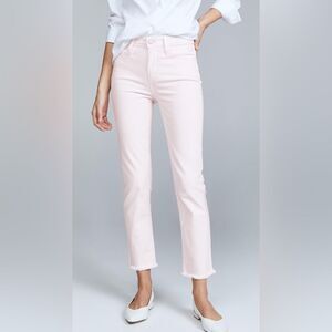 PAIGE Women's Hoxton High Rise Heavy Fray Straight Ankle Jeans